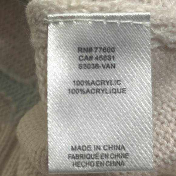 Salt water luxe take me to paradise vanilla beige sweater size xx new - Picture 7 of 7